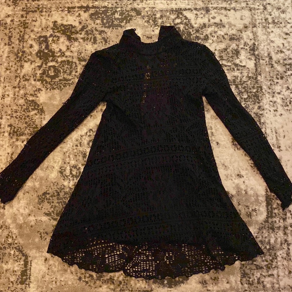 Free People black lace dress